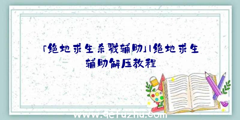 「绝地求生杀戮辅助」|绝地求生辅助解压教程